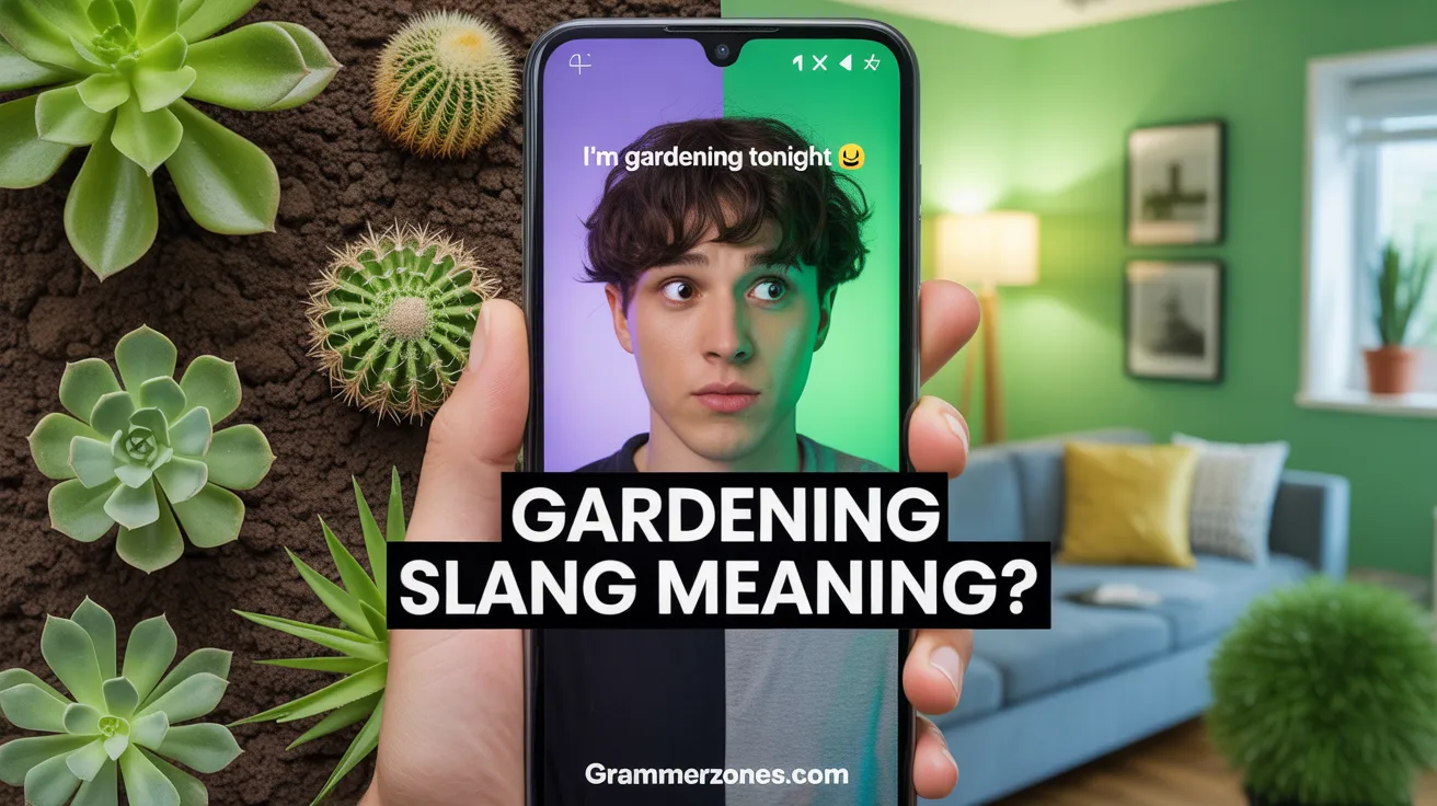 Gardening Slang Meaning