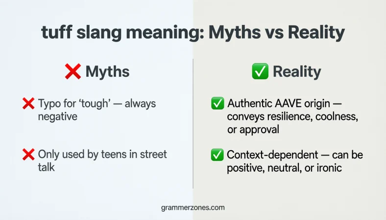 tuff slang Common Misconceptions