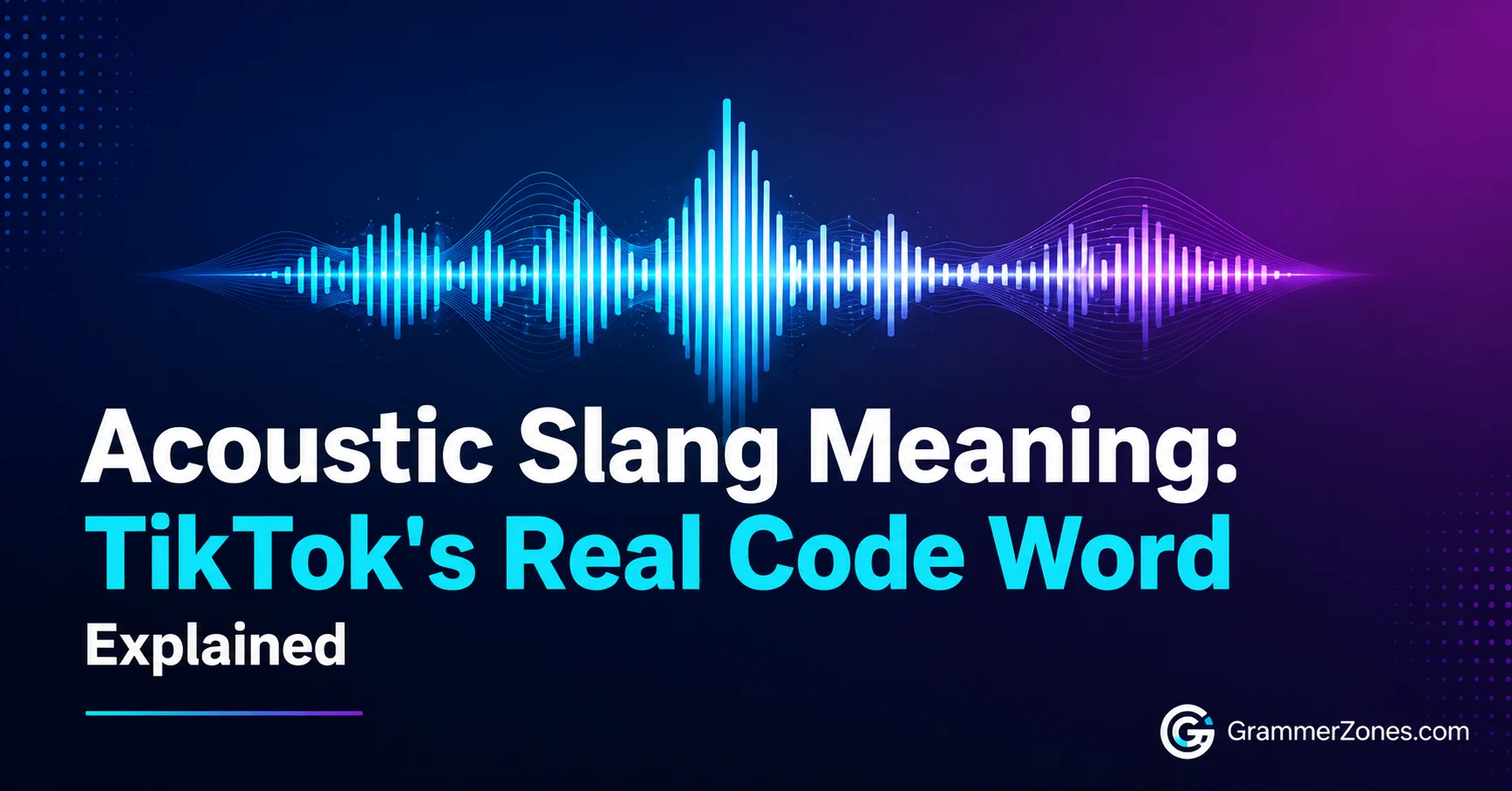 acoustic slang meaning