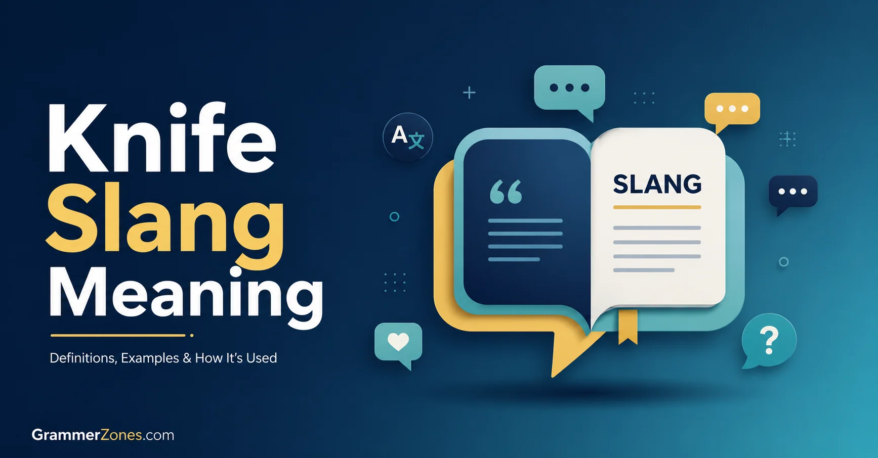 knife slang meaning