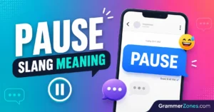 pause slang meaning