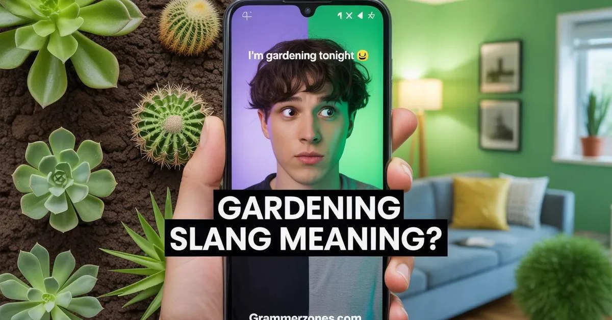 gardening slang meaning